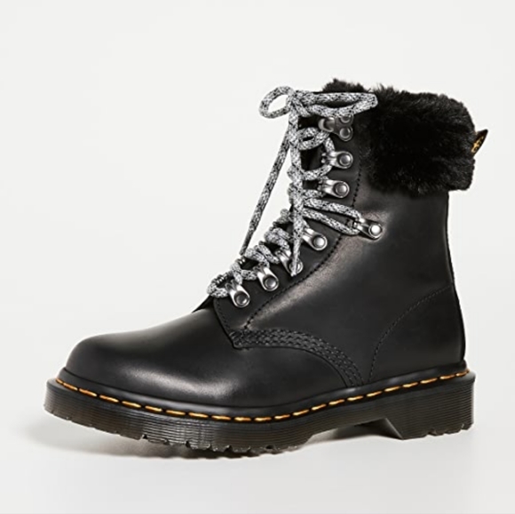 NIB Dr. Martens 1460 Serena Collar Combat Boots - Picture 3 of 11